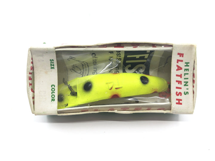 Helin Vintage Flatfish T4 CHT Chartreuse Color New in Box