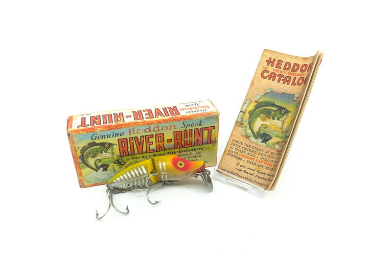 Heddon Jointed River Runt 9330 XRY Yellow Shore Minnow Color with Box