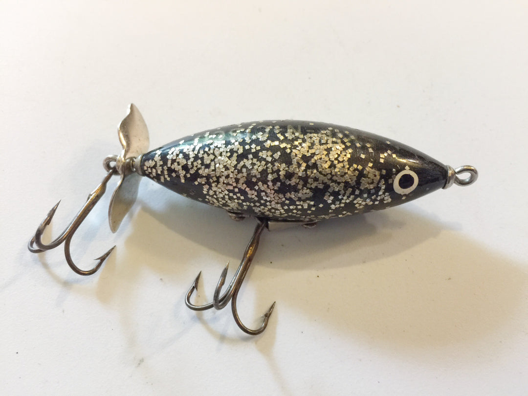 Skip-N-Cisco Lure Black with Silver Glitter