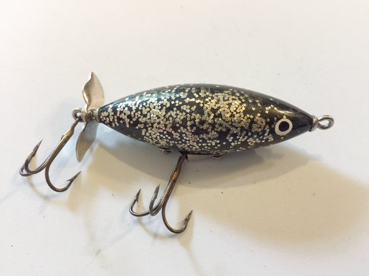 Skip-N-Cisco Lure Black with Silver Glitter