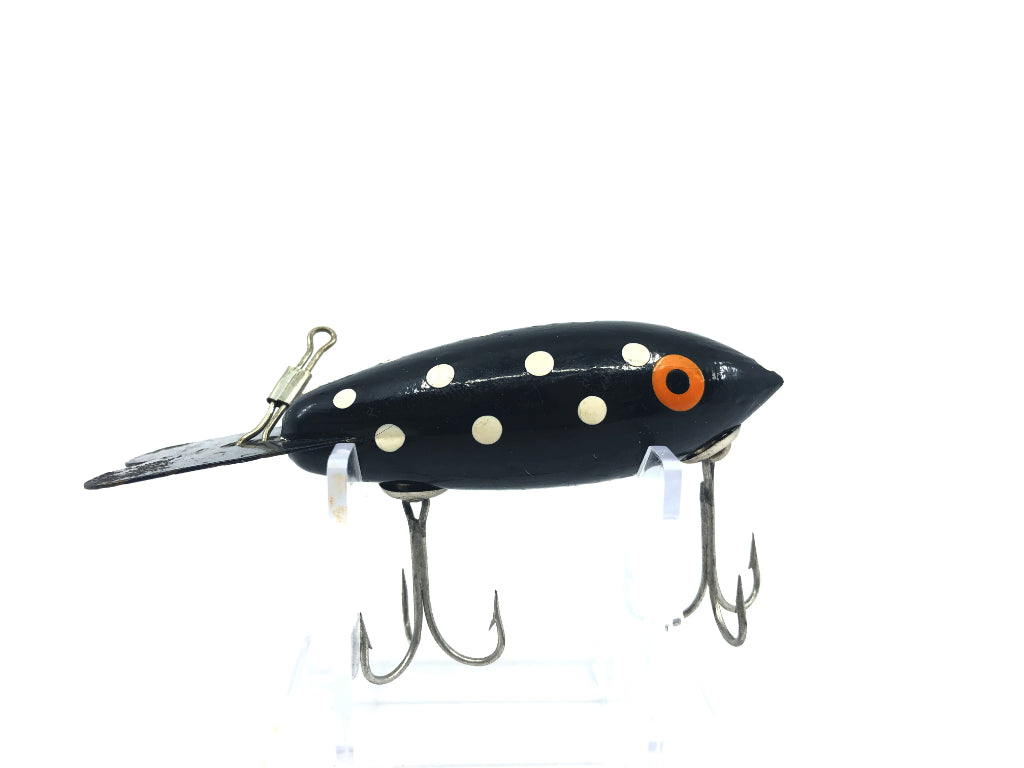 Wooden Bomber 500 Series 544 Black With White Dots Color