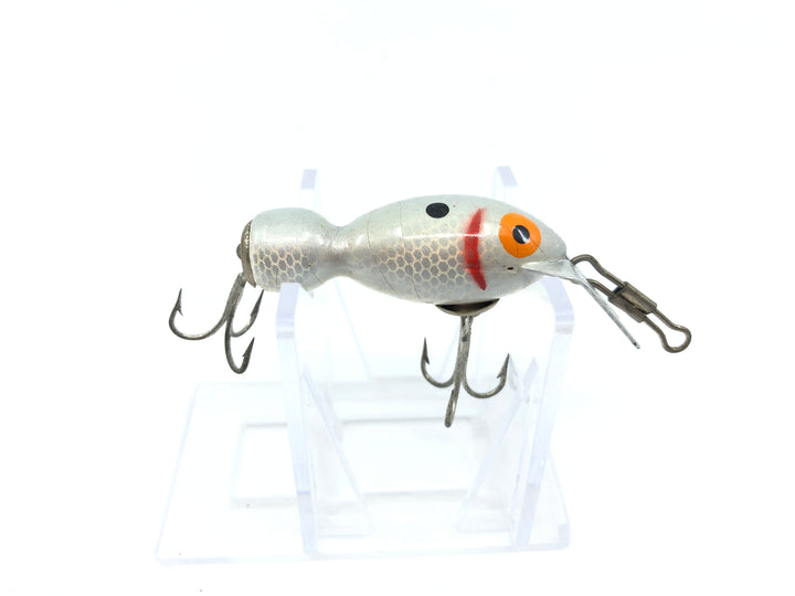 Vintage Bomber Midget Bomberette 2700 in Box Silver Shad Color with Paperwork