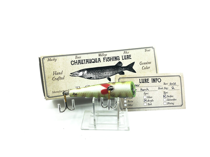 Chautauqua Custom Popper in Tiger Perch Color