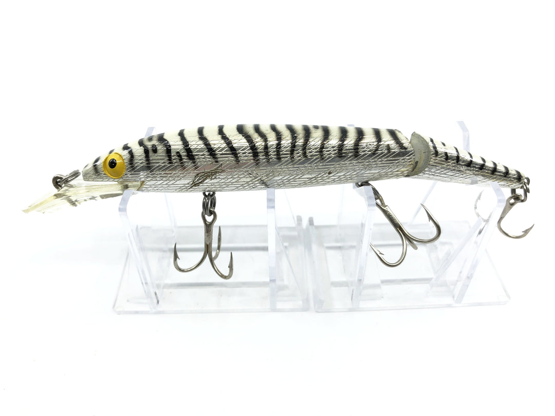 Vintage Rebel Fastrac Jointed Minnow Zebra Pattern
