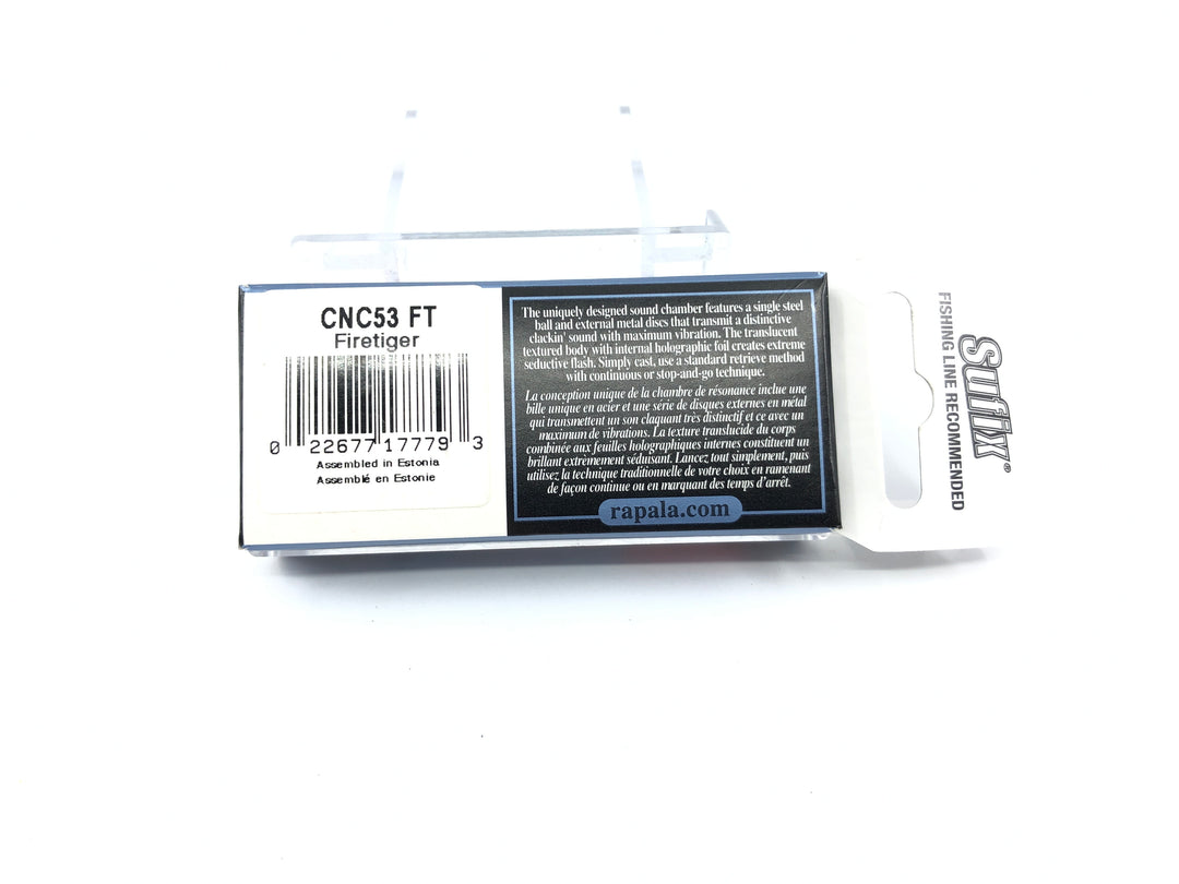 Rapala Clackin' Crank CNC-53 FT Firetiger Color New in Box Old Stock