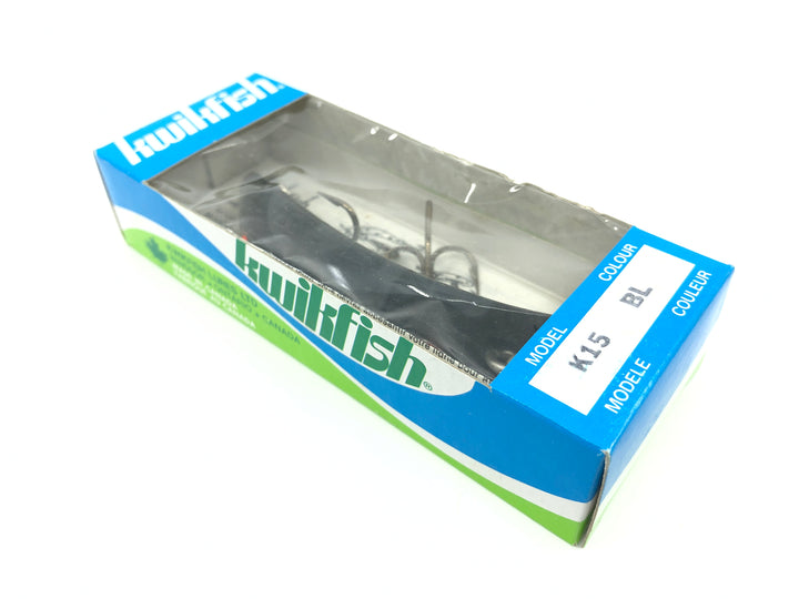 Kwikfish K15 BL Black with Spots Color New in Box Old Stock
