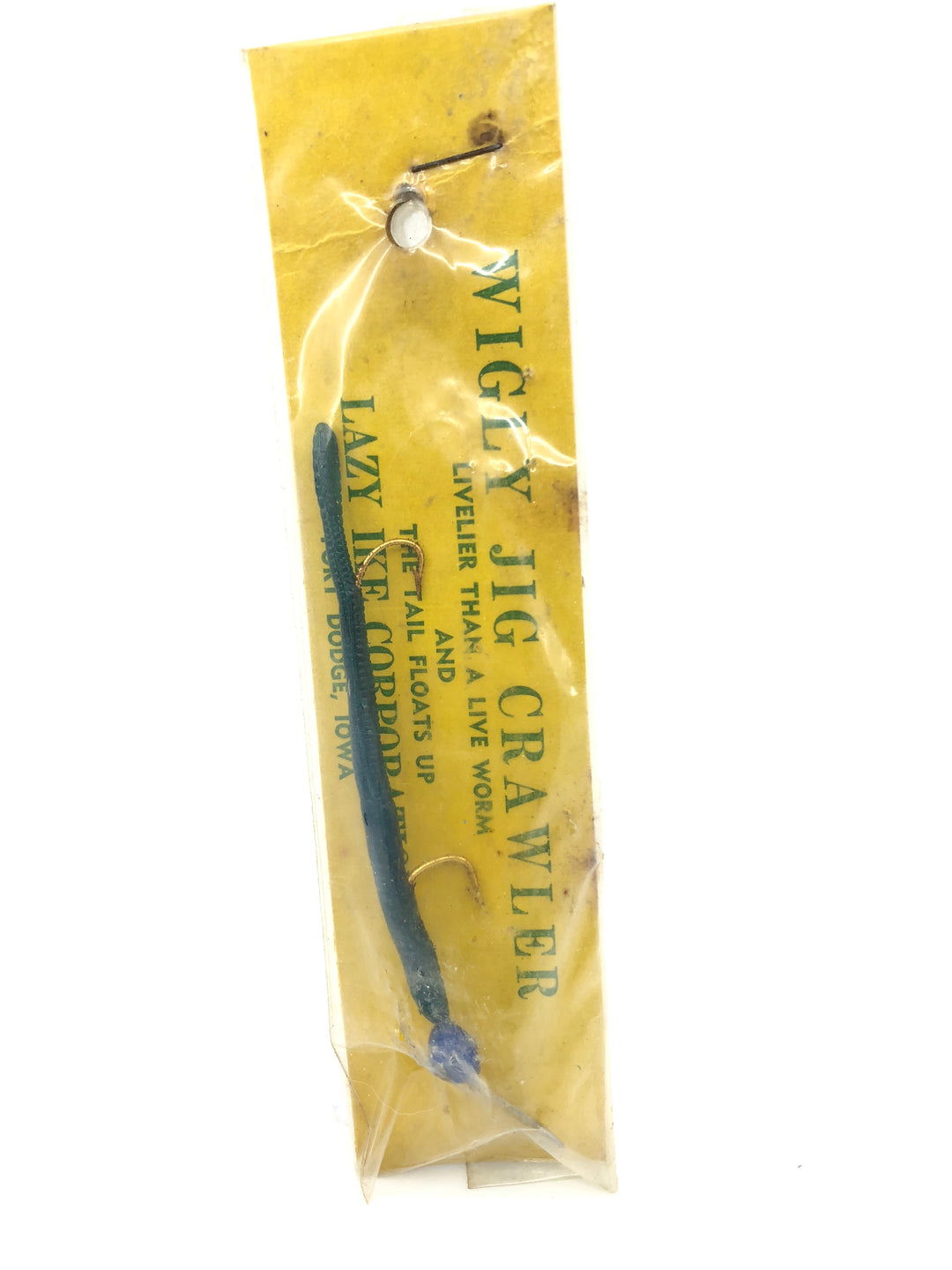 Lazy Ike Wigly Jig Crawler Blue Color New on Card Old Stock TOUGH