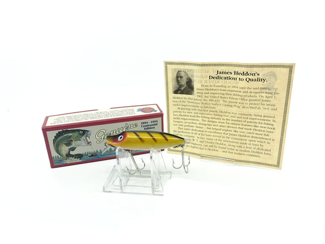Heddon Centennial Edition Wood River Runt New in Box NO. 9400W-L