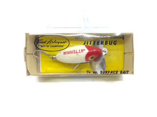 Arbogast Jitterbug Red and White in Box