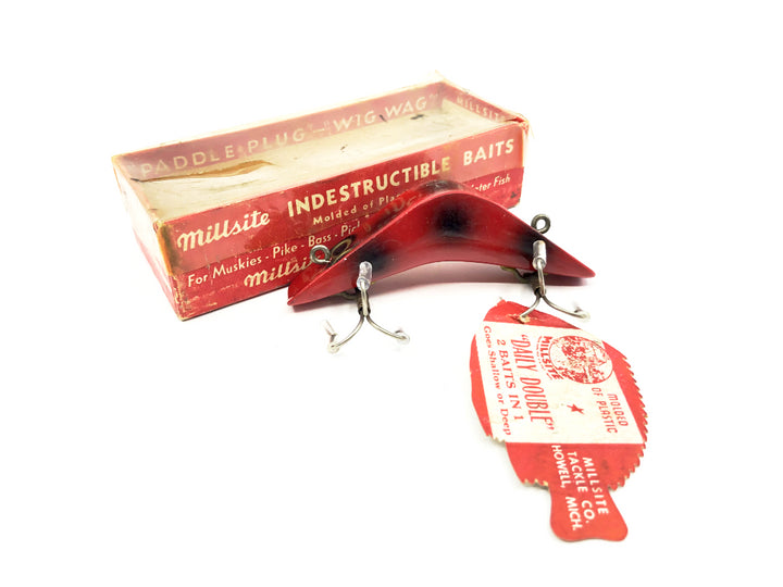 Millsite Daily Double Red Black Spots Color 833 with Box and Hang Tag