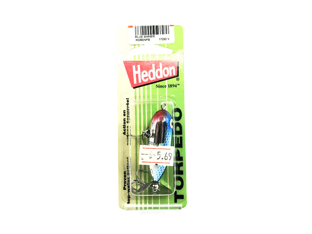 Heddon Baby Torpedo NPB Blue Shiner Color New on Card