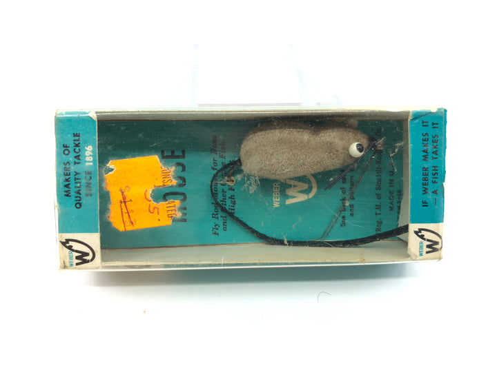 Weber Weedless Spin Mouse Gray Color New in Box Old Stock 1/10 oz Tough Size