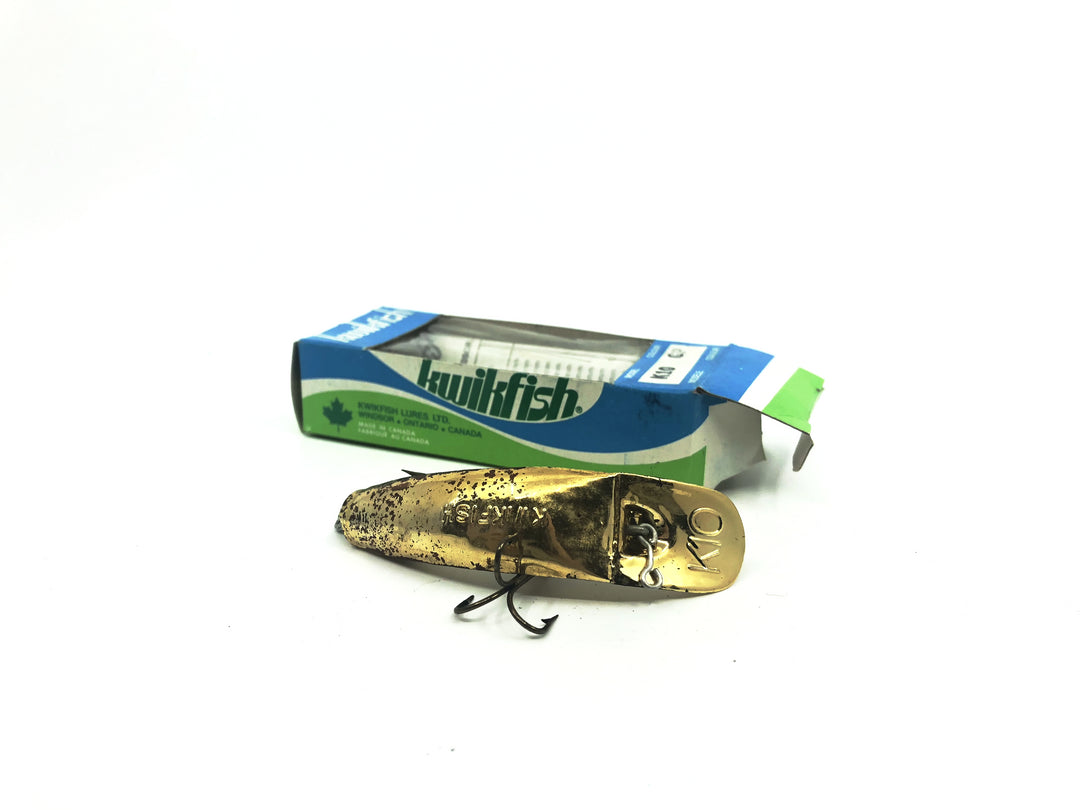 Pre Luhr-Jensen Kwikfish K10 GP Gold Plate Color New in Box Old Stock