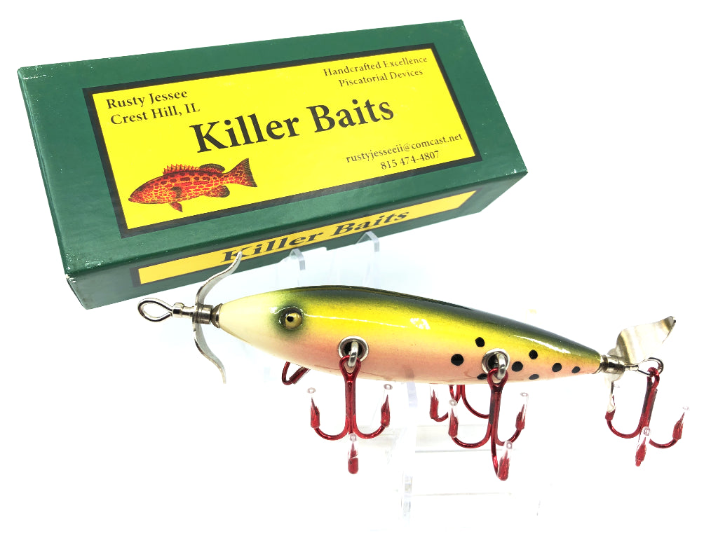 Rusty Jessee Killer Baits Model 150 Minnow in Emerald Green Crush Color 2018