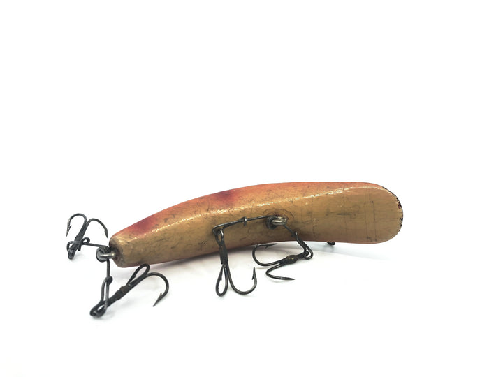 Vintage Wooden Helin Flatfish U20 OB Orange Black Stripe Color