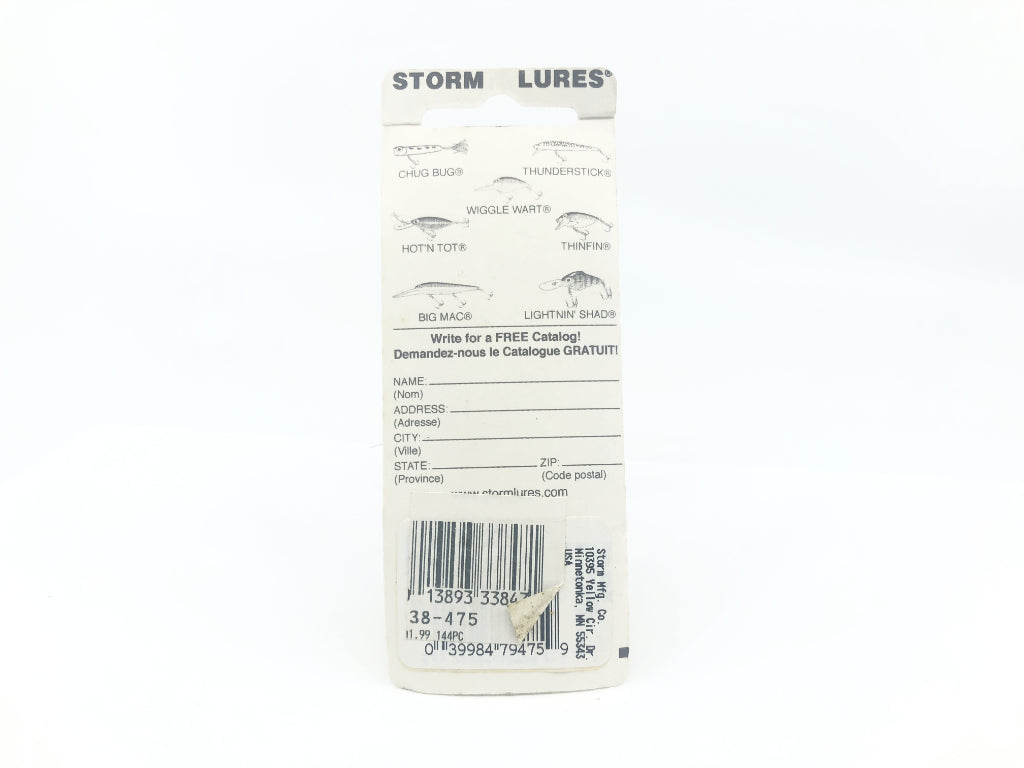 Storm Lightnin Shad Bluegill Color New on Card