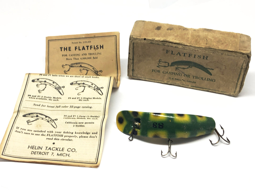 Helin Flatfish Old S3 FR with Box Old Box and Paperwork