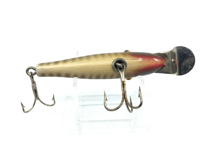 Early Creek Chub 900 Baby Pikie Wooden Lure Glass Eyes Double Line Tie