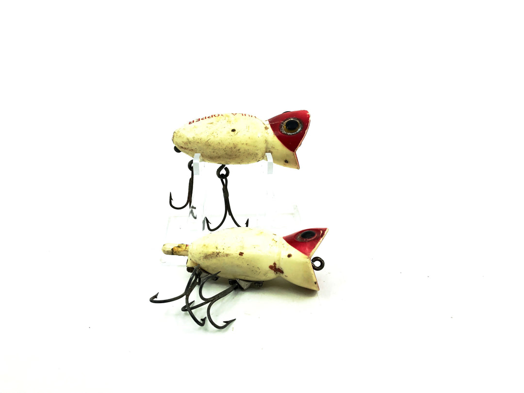 Vintage Hula Popper Combo, Red/White Color