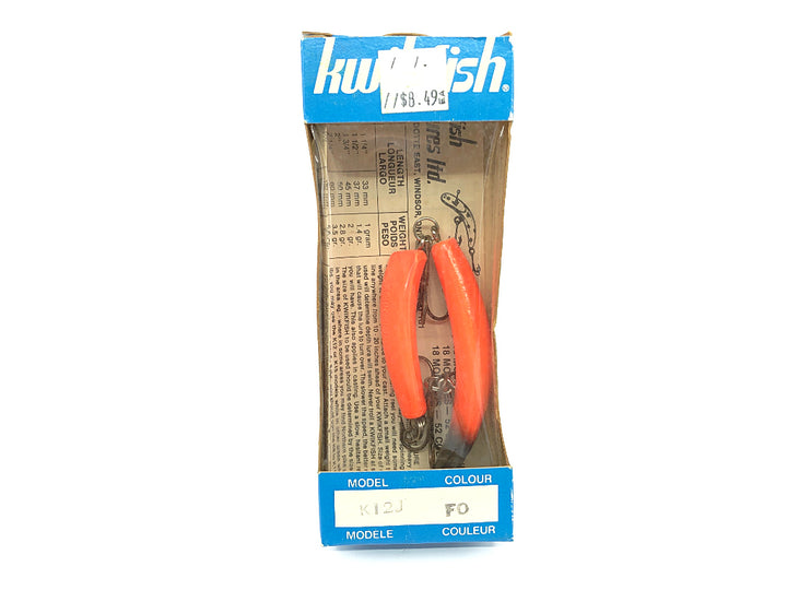 Pre Luhr-Jensen Kwikfish Jointed K12J FO Fire Orange Color New in Box Old Stock
