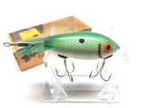 Vintage Wooden Bomber Lure in Box Green Shad Color 43