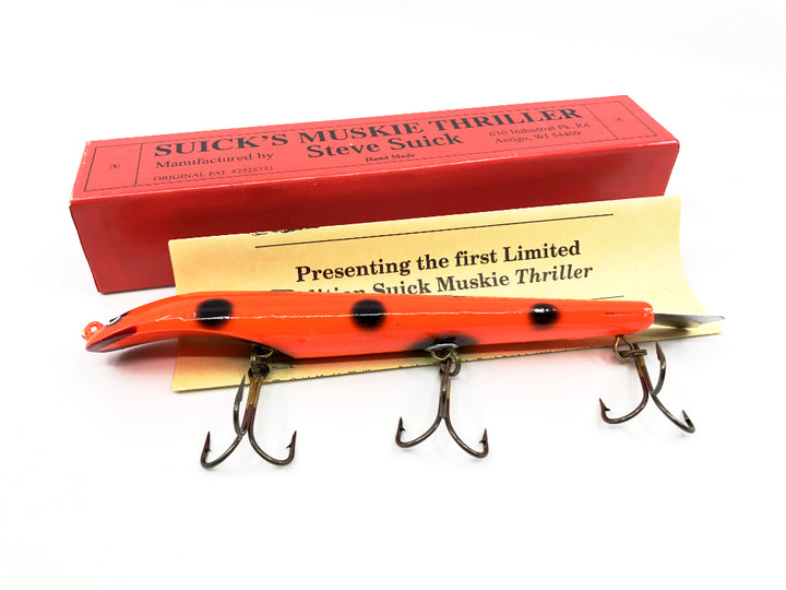 Suick Muskie Thriller Special Edition New in Box Orange Black Color