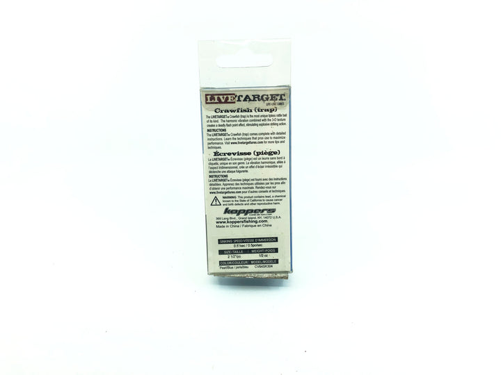Koppers Live Target Crawfish Trap Pearl/Blue Crawfish Color New on Card