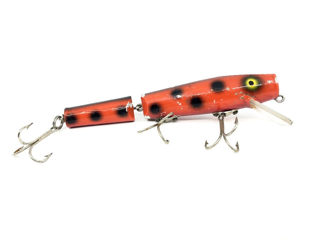Wiley Jointed 6 1/2" Musky Killer in Orange with Black Dots Color