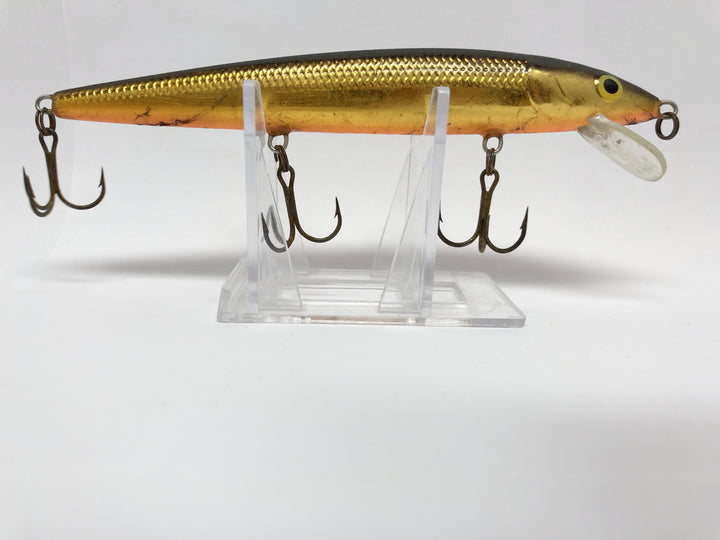 Large Gold and Black Rapala Minnow 