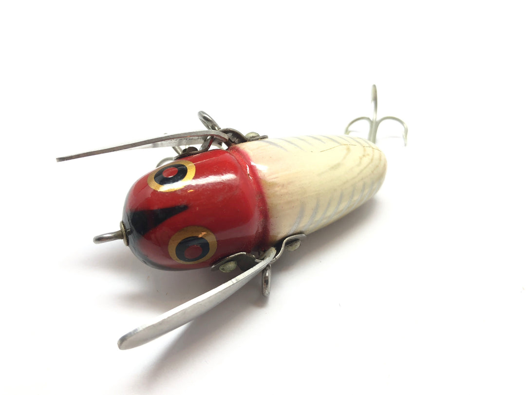 Heddon Crazy Crawler Red Head White Shore Color