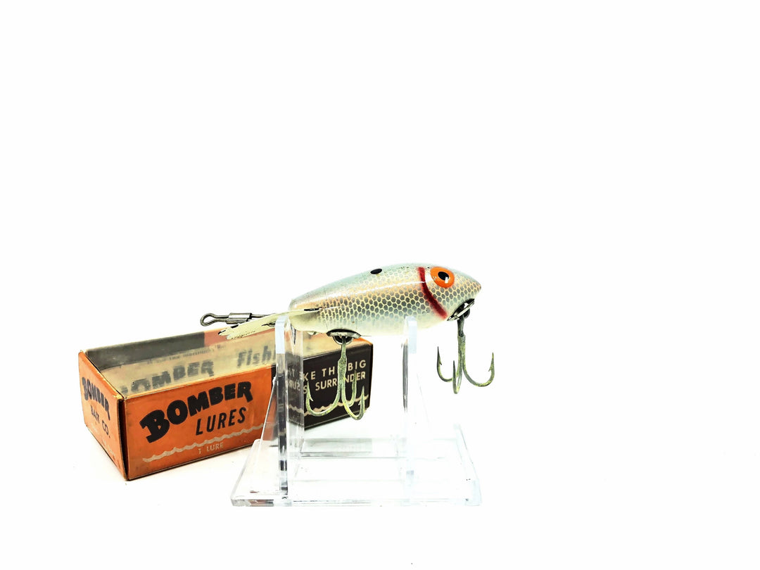 Vintage Wooden Bomber 340 Silver Shad Color with Box