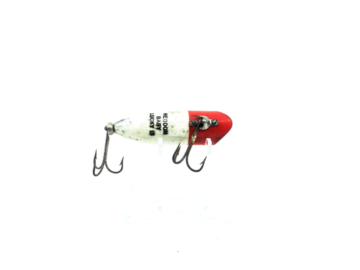 Heddon Baby Lucky 13 Red Head White Color