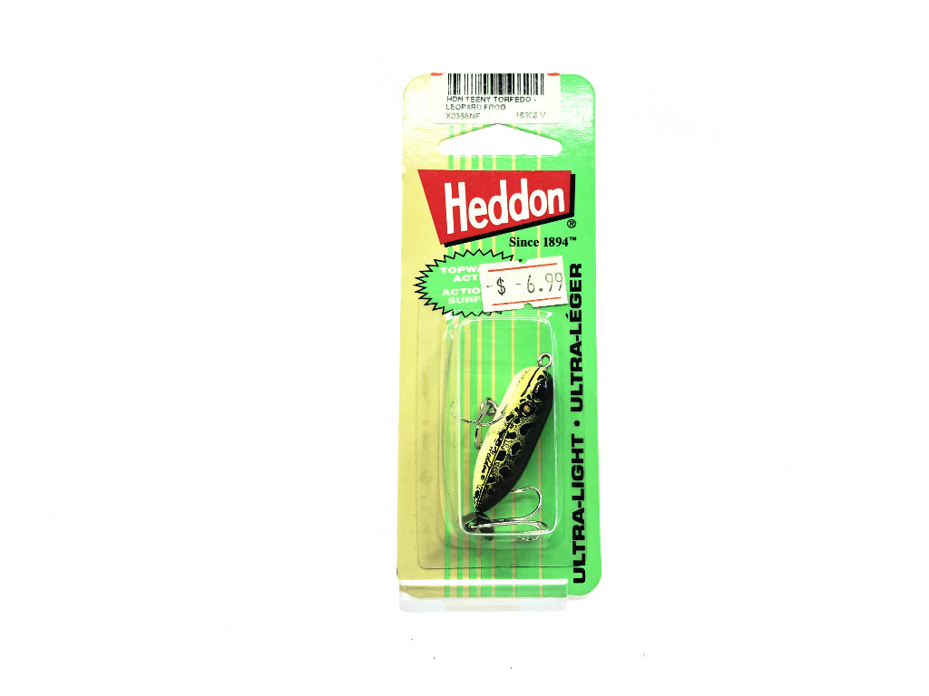 Heddon Teeny Torpedo FN New on Card Leopard Frog