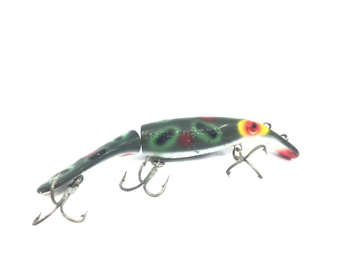 Drifter Tackle The Believer 8" Jointed Musky Lure Color 01 Dark Frog Red Spots