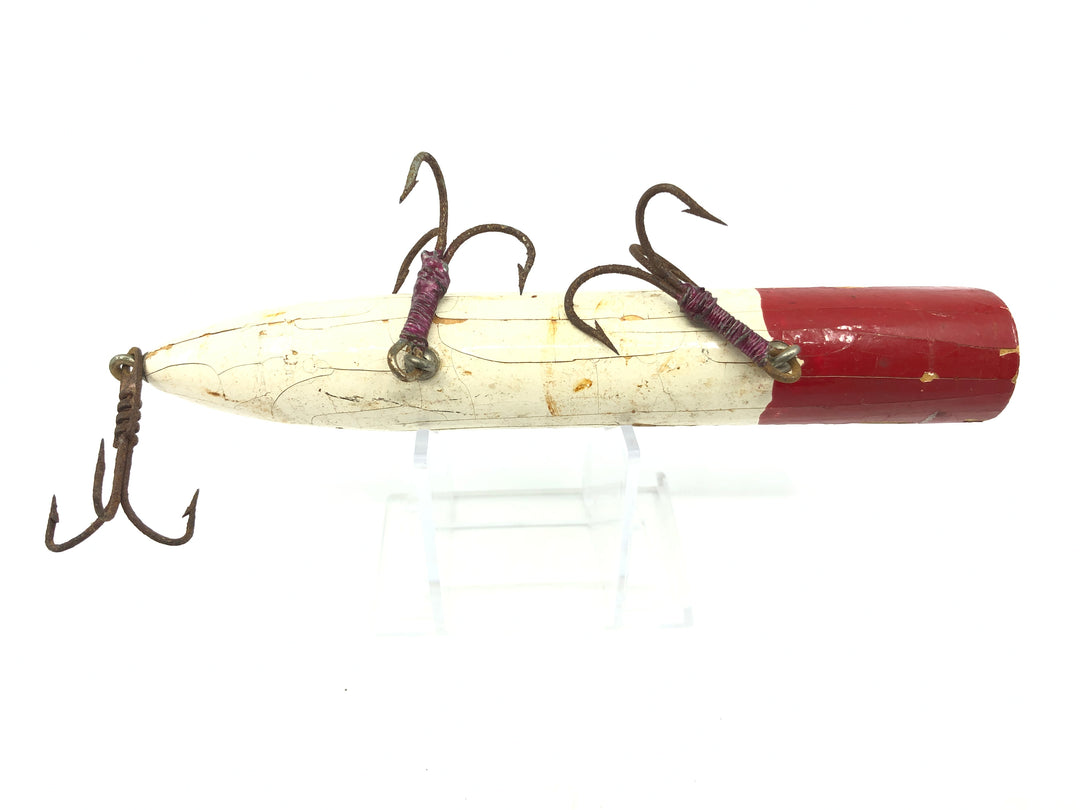 Bass Oreno Type Lure Musky Lure Red and White