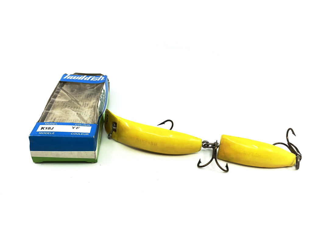 Kwikfish Jointed K18J YF Yellow Fluorescent Color New in Box Old Stock