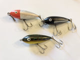 Heddon Baby Zara Fishing Lures Lot of Three