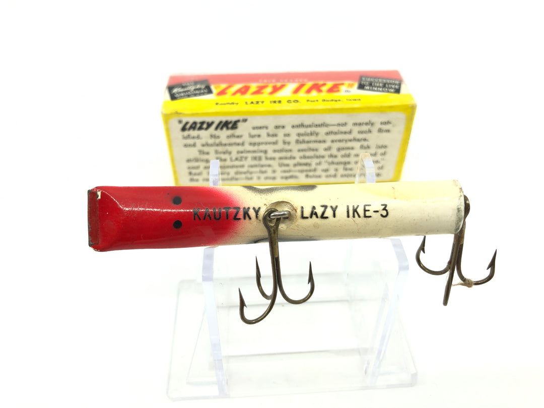 Kautzky Wooden Lazy Ike KL-31 RW Red White Color with Box