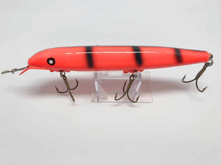 Orange and Black Musky Lure