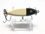 Wooden vintage Baby Injured Minnow Three Leaf Clover Props Black and White