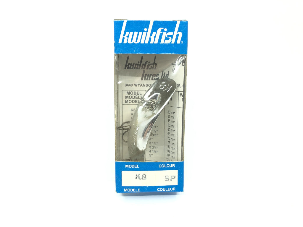 Kwikfish K8 SP Silver Plated Color New in Box Old Stock