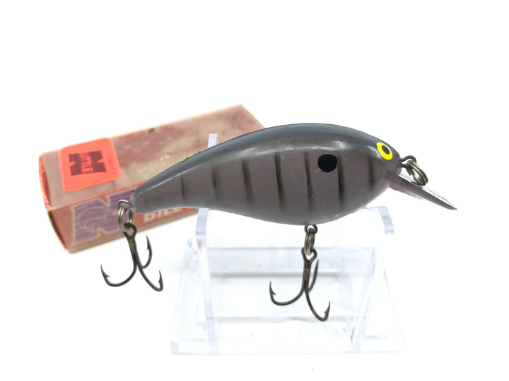 Norman Big N Square Bill with Red Box Gray with Black Stripes Color