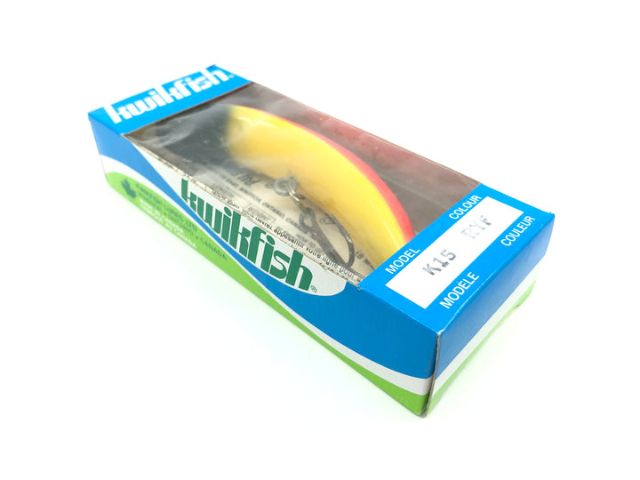 Kwikfish K15 RYF Red Yellow Fluorescent Color New in Box Old Stock