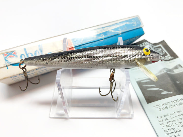 Rebel Minnow F101 Silver New in Box with Paper Insert Flag Box