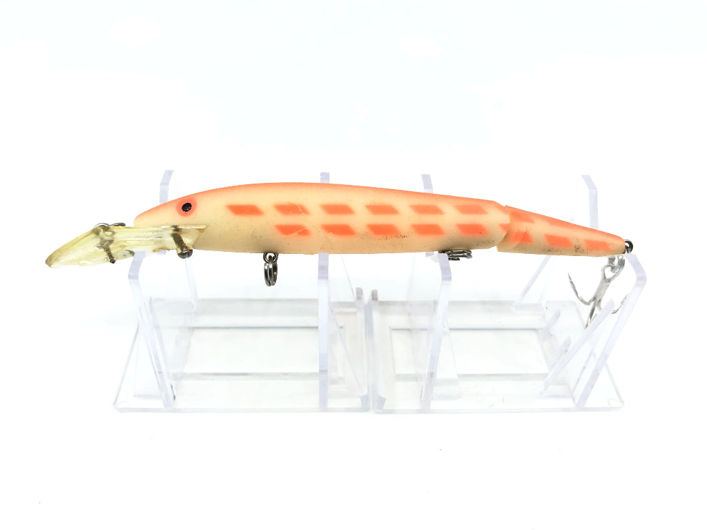 Rebel Fastrac Jointed Minnow 165-SS Glo Finish Orange Back Bars Color