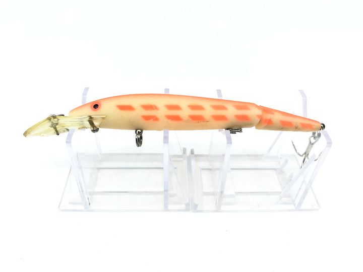 Rebel Fastrac Jointed Minnow 165-SS Glo Finish Orange Back Bars Color