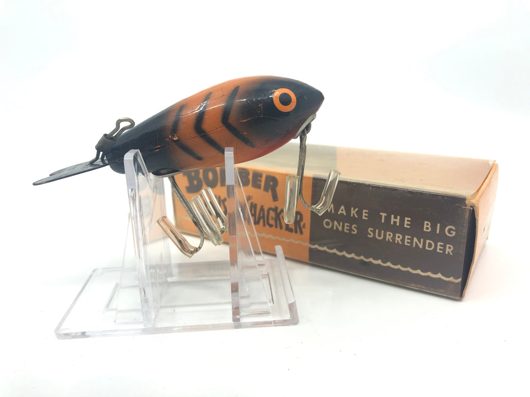 Bomber Wooden Deep Runner Orange With Black Ribs