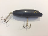 South Bend Babe-Oreno TYPE Lure.  Wooden tack eyed all black!
