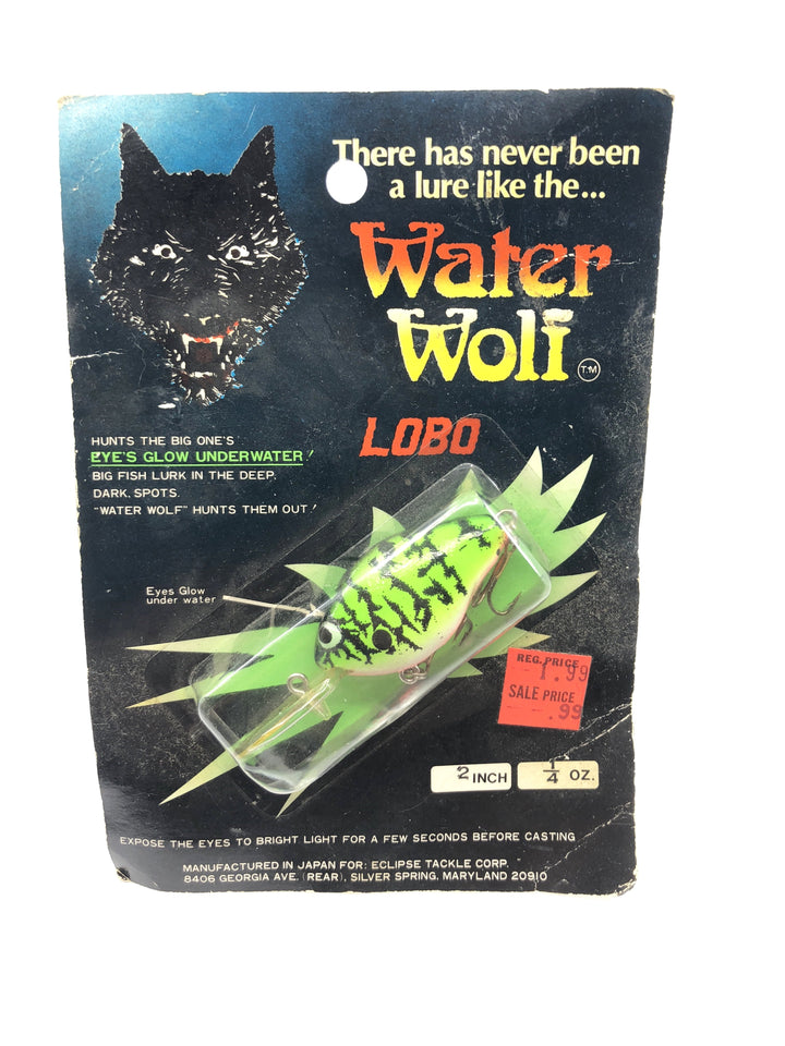Lazy Ike Natural Ike Water Wolf Lobo Lure Mackerel Color NID-20 on Card