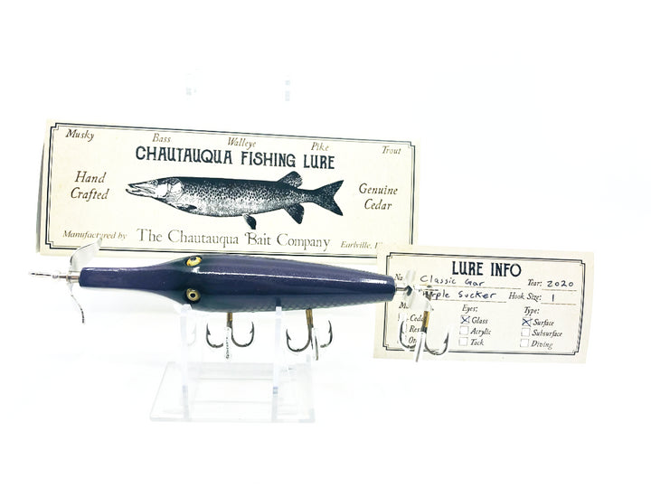 Chautauqua Custom Classic Topwater Gar in Purple Sucker 2020 Color